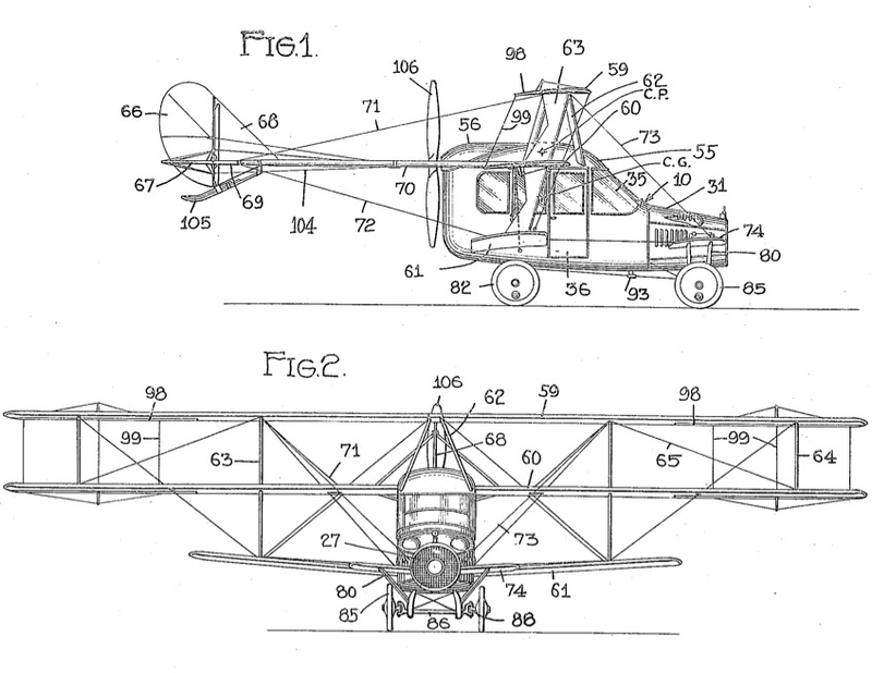 Illustration for article titled A Treasury of Flying Cars, from the Golden Age of Aviation